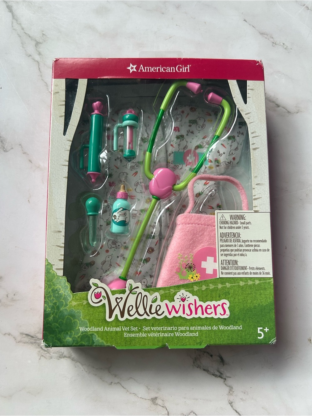 2018 American Girl Wellie Wishers Woodland Animal Vet Doll Accessories Set